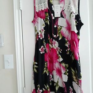 Hawaii inspired, Ethnic style top or dress with si